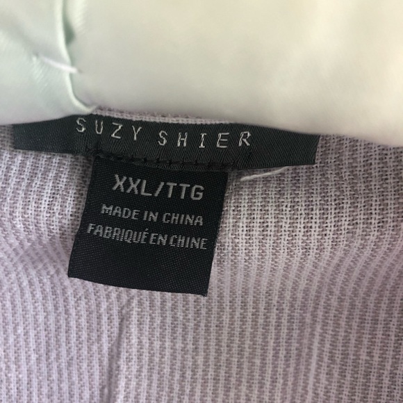 Suzy Shier beige and white striped sun dress size XXL - Picture 2 of 4